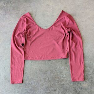 Lululemon Align Long Sleeve Shirt in Red Merlot